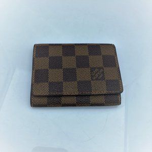 Louis Vuitton Card Holder Wallet Damier Ebene